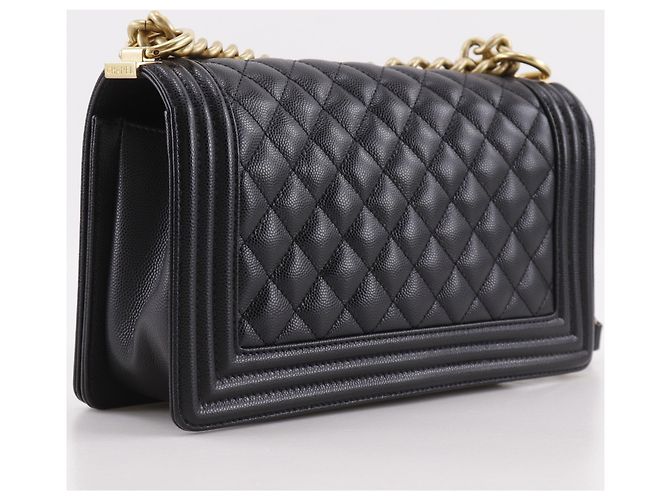 Borsa a tracolla Chanel Boy 25 Nero - vista 3
