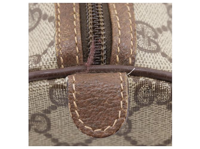 Sac à main Gucci Old Mini Boston Marron - vue 13