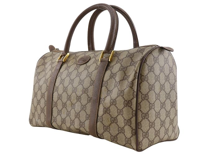 Sac à main Gucci Old Mini Boston Marron - vue 2