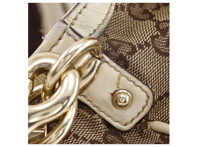 Borsa a tracolla Gucci Bamboo 169961 Marrone - vista 13