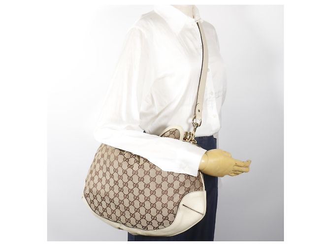 Borsa a tracolla Gucci Bamboo 169961 Marrone - vista 19