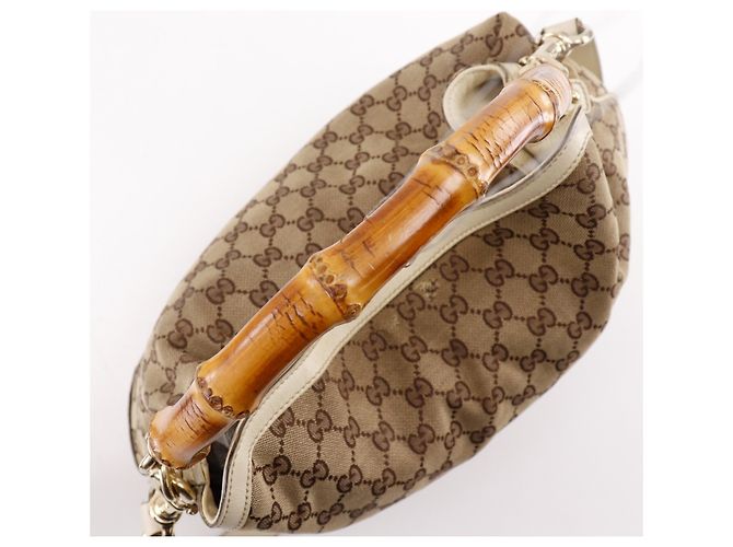 Borsa a tracolla Gucci Bamboo 169961 Marrone - vista 5