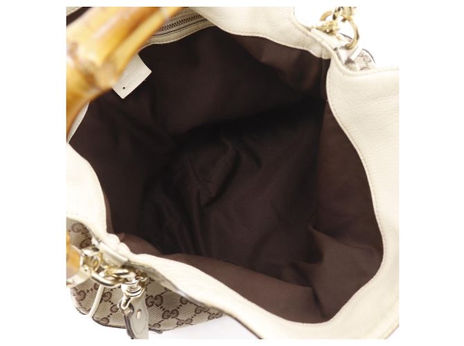 Borsa a tracolla Gucci Bamboo 169961 Marrone - vista 6