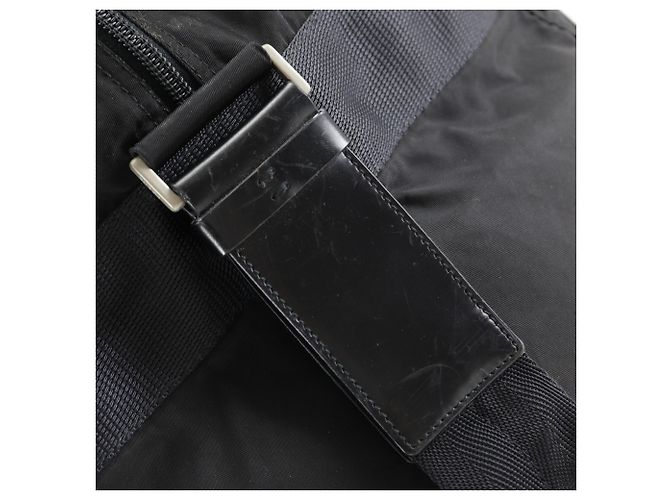 Double Borsa Boston Prada in nylon nero - vista 10