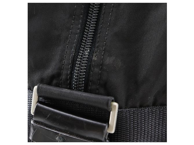 Double Borsa Boston Prada in nylon nero - vista 11