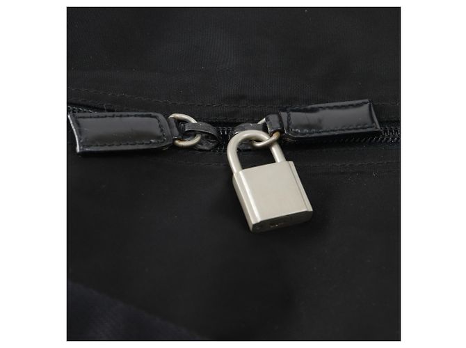Double Borsa Boston Prada in nylon nero - vista 13