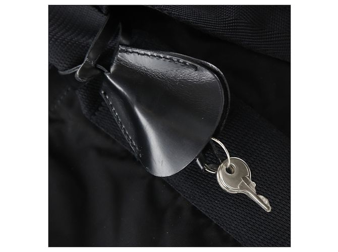 Double Borsa Boston Prada in nylon nero - vista 14