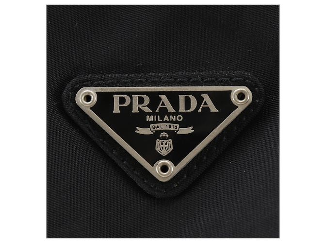 Double Borsa Boston Prada in nylon nero - vista 16