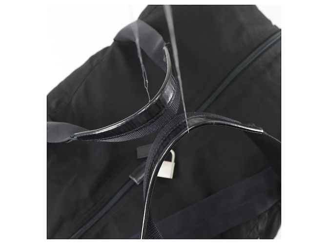 Double Borsa Boston Prada in nylon nero - vista 5