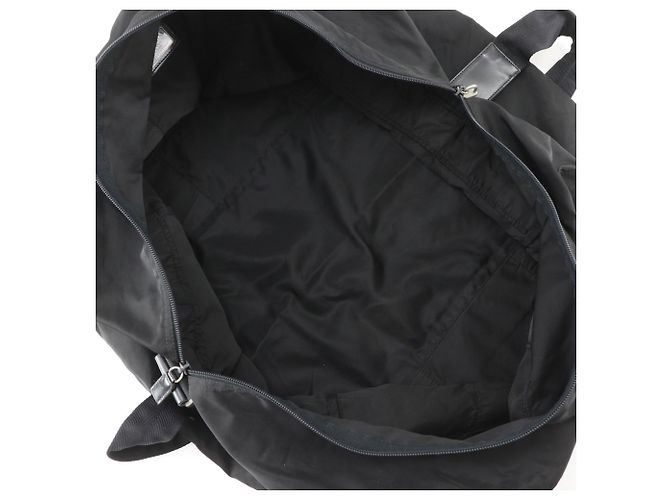 Double Borsa Boston Prada in nylon nero - vista 6
