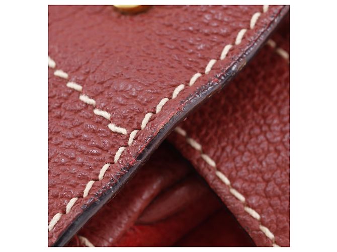 Zaino Gucci in camoscio e pelle rossa Rosso - vista 10