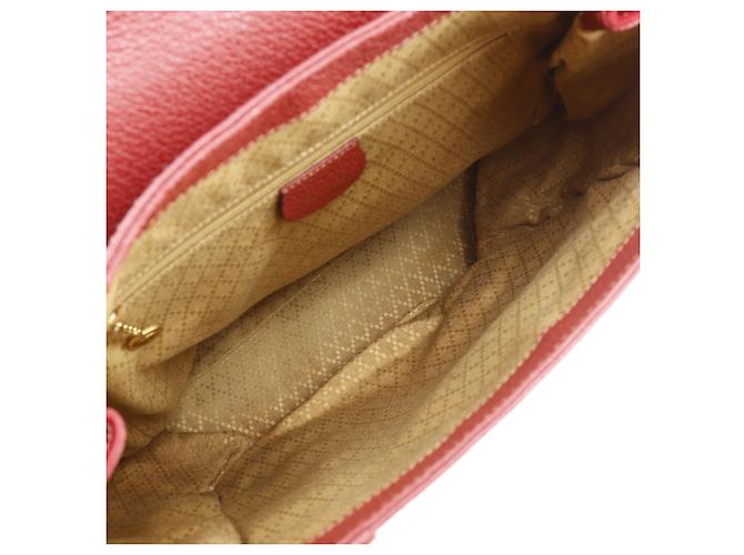 Zaino Gucci in camoscio e pelle rossa Rosso - vista 6