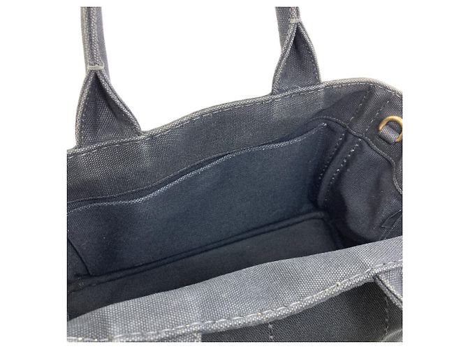 Prada Canapa Mini 2-Way Handbag Black - view 10