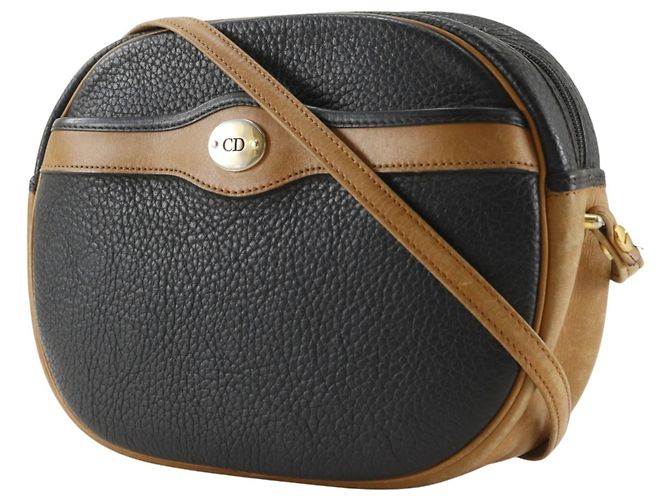 Borsa a tracolla Christian Dior in pelle nera - vista 2