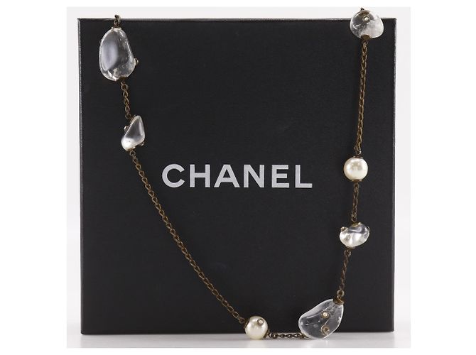 Collar Chanel Clear Stone - vista 12