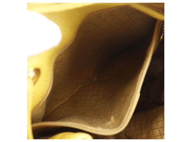 Borsa a tracolla Gucci in camoscio e pelle gialla Giallo - vista 6