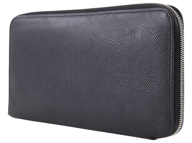 Hermès Portefeuille long Hermes Azap en cuir Epsom noir - vue 2