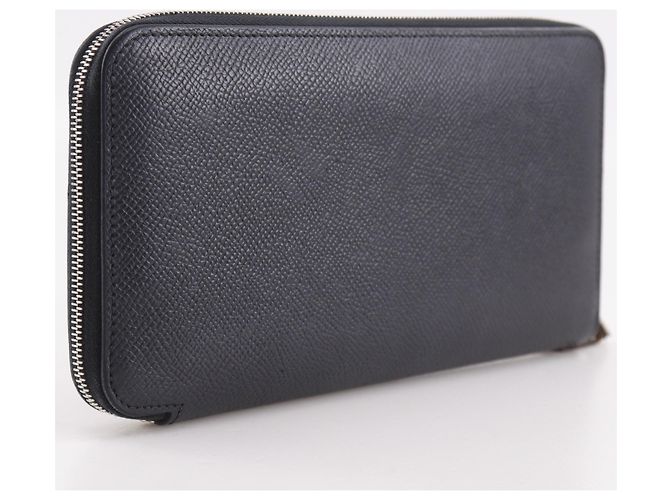 Hermès Portefeuille long Hermes Azap en cuir Epsom noir - vue 3