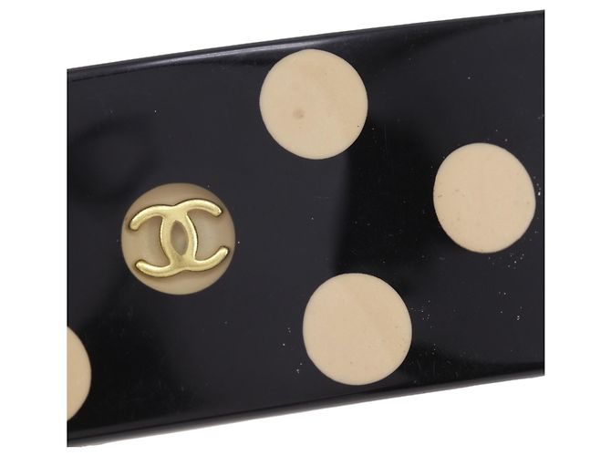 Chanel Coco Mark Haarspange Schwarz - Ansicht 7