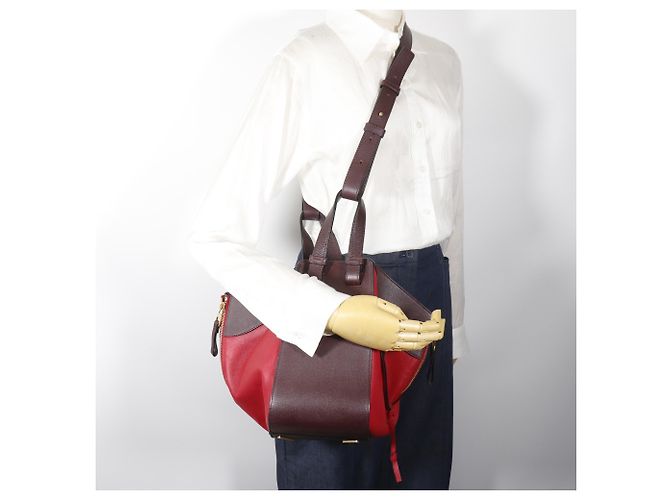 Borsa a mano Loewe Hammock Medium Marrone Rosso - vista 19