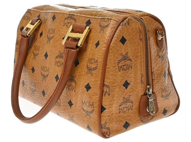 MCM Visetos logogramme Leather Castaño - vista 4