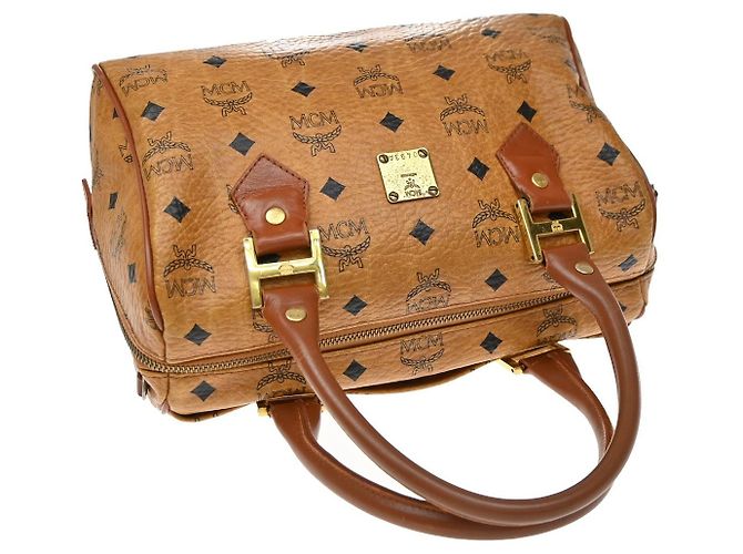 MCM Visetos logogramme Leather Castaño - vista 6