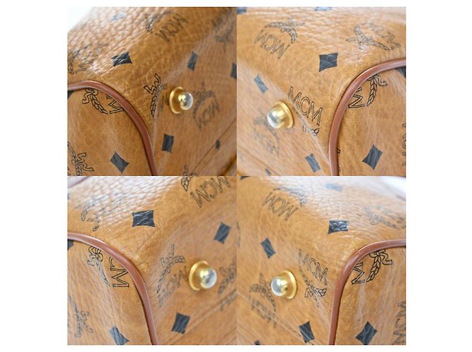 MCM Visetos logogramme Leather Castaño - vista 7