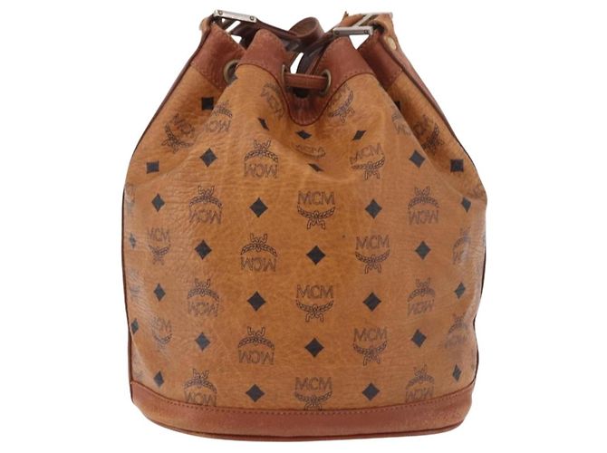 MCM Leather con coulisse Marrone - vista 2