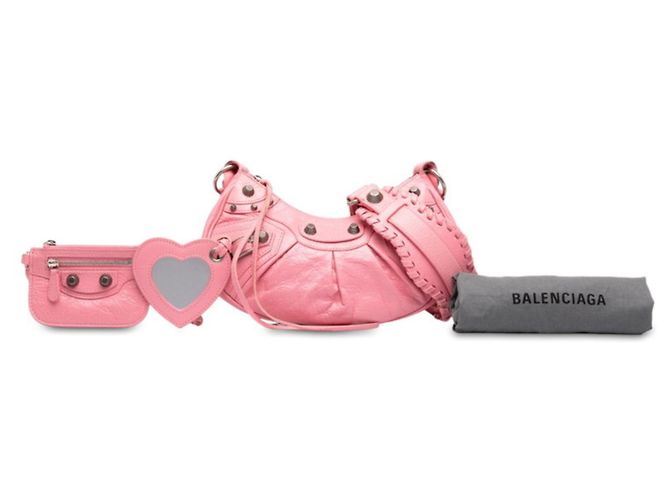 Borsa a tracolla Le Cagole XS Balenciaga Rosa - vista 7