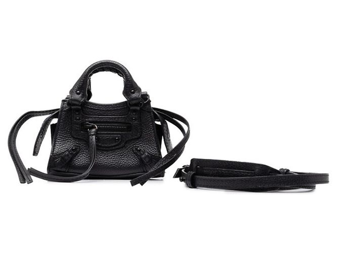 Everyday Borsa Balenciaga Neo Classic Supernano Nero - vista 8