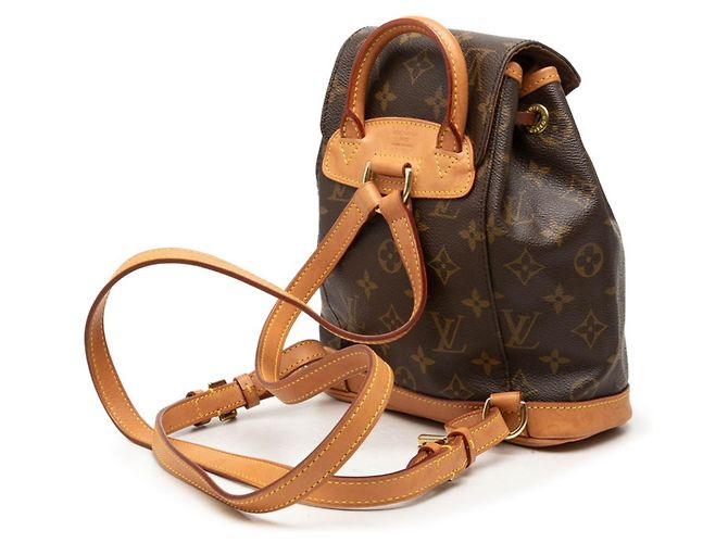 Sac à dos Louis Vuitton Monogram Mini Montsouris Marron - vue 2
