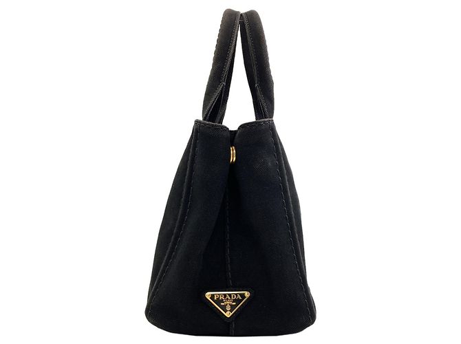 Borsa 2-Way Prada Canapa Mini Nero - vista 3