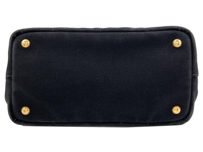 Borsa 2-Way Prada Canapa Mini Nero - vista 4