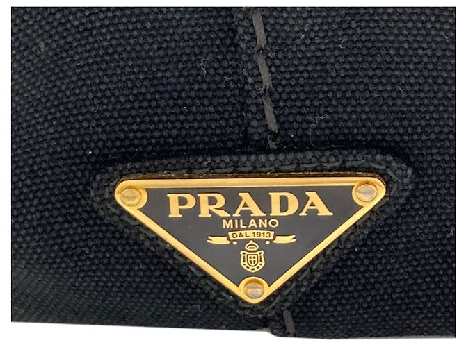 Borsa 2-Way Prada Canapa Mini Nero - vista 8