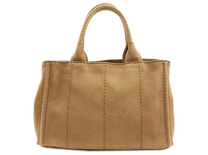 Prada 1BG439 Canapa Mini 2-Way Handtasche Braun - Ansicht 2