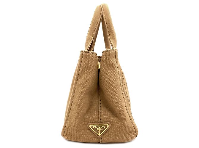Prada 1BG439 Canapa Mini 2-Way Handtasche Braun - Ansicht 3