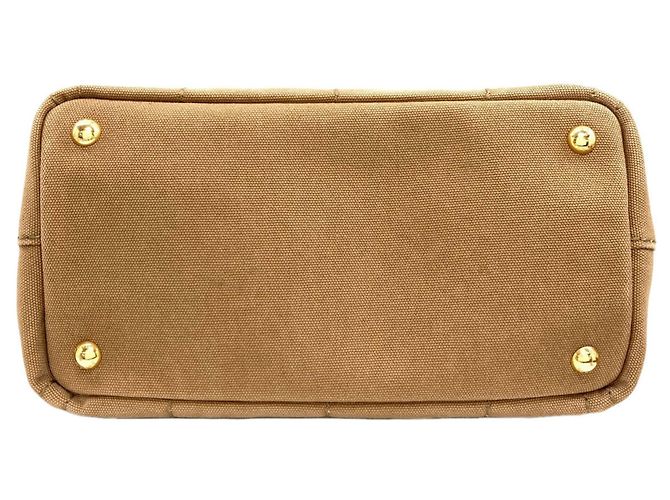 Prada 1BG439 Canapa Mini 2-Way Handtasche Braun - Ansicht 4