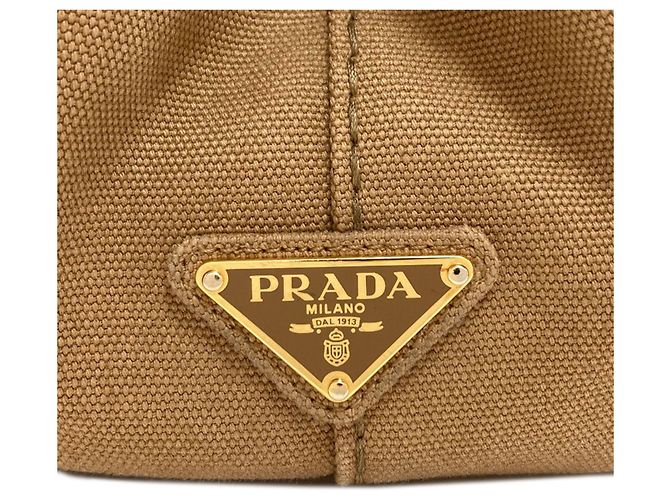 Prada 1BG439 Canapa Mini 2-Way Handtasche Braun - Ansicht 7