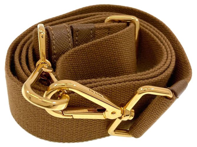 Prada 1BG439 Canapa Mini 2-Way Handtasche Braun - Ansicht 9