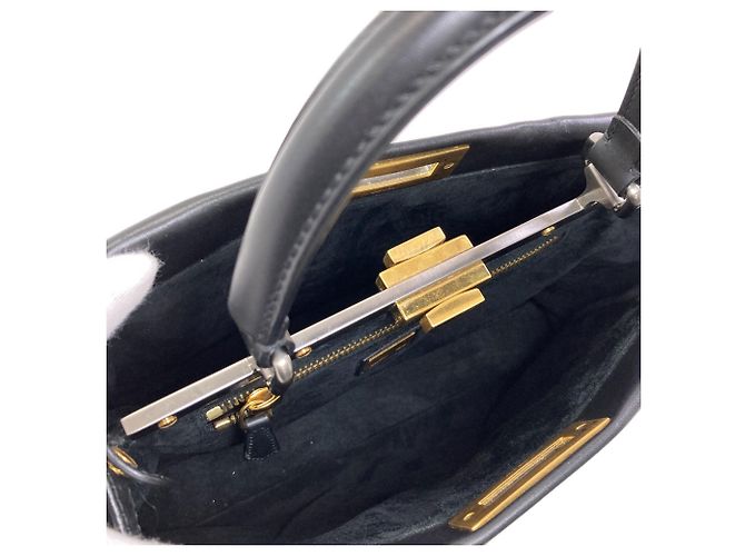 Borsa Tote 2-Way Fendi Peekaboo Nero - vista 5