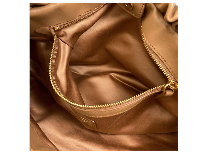 Bolso de hombro Miu Miu Logo Castaño - vista 7