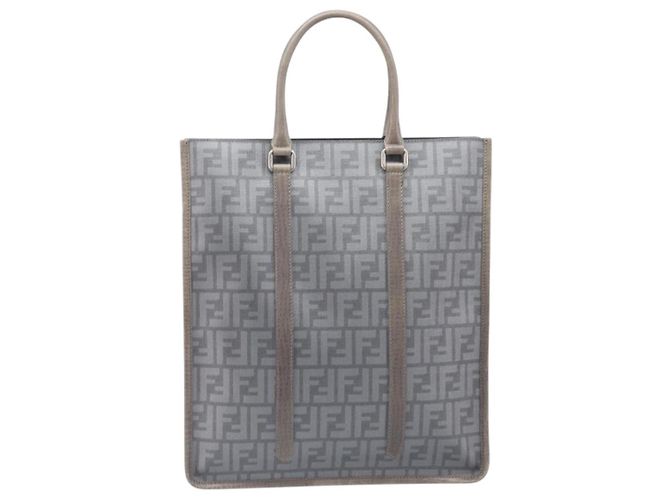 Fendi Open Shopping Zucca Canvas Tall Brown - view 2