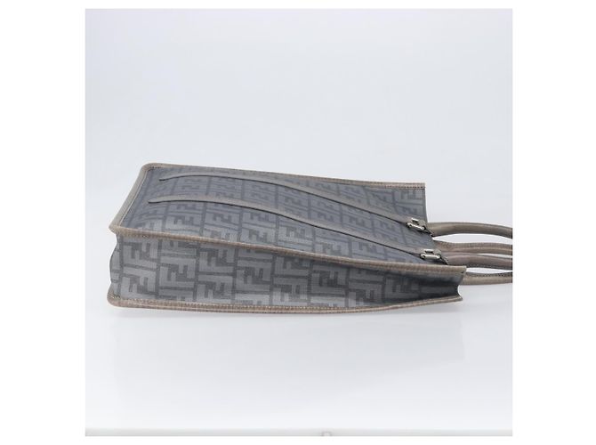 Fendi Open Shopping Zucca Canvas Tall Brown - view 3