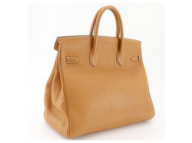 Hermès Hermes Kelly Brown Fjord con Gold Hardware 32 Beige - vista 3