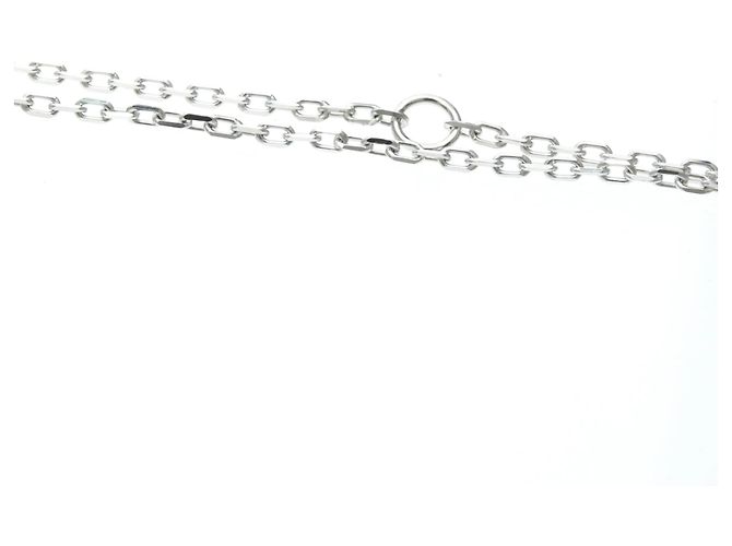 Corrente Cartier Ouro Branco 18K Prata - vista 6