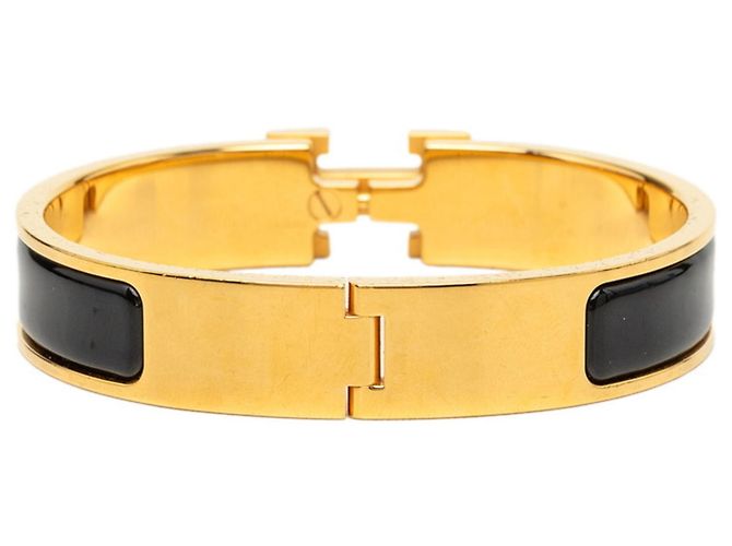 Hermès Pulsera de Dijes Hermes Clic H PM Negro Dorado - vista 3