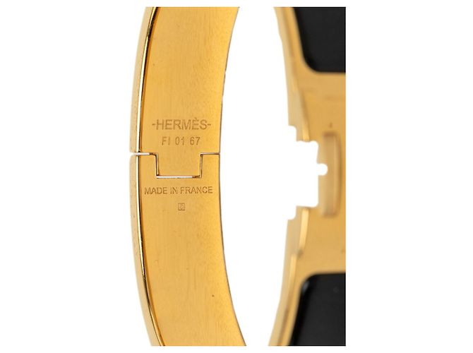 Hermès Pulsera de Dijes Hermes Clic H PM Negro Dorado - vista 5