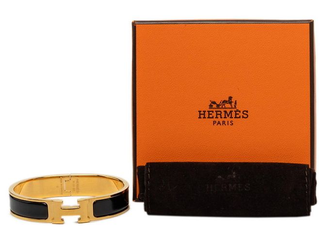 Hermès Pulsera de Dijes Hermes Clic H PM Negro Dorado - vista 6