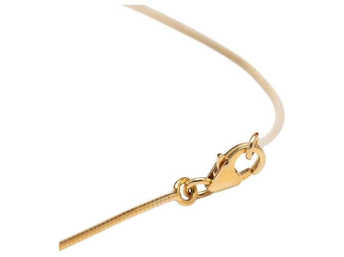 Hermès Collana Hermes Cage d'H H-Cube Bianco D'oro - vista 4