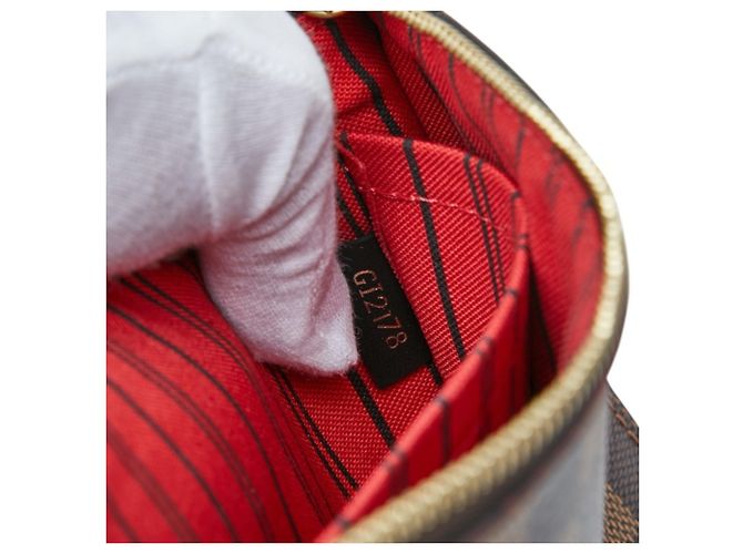 Bolso Tote Louis Vuitton Damier Karakoram Neverfull MM Castaño - vista 11